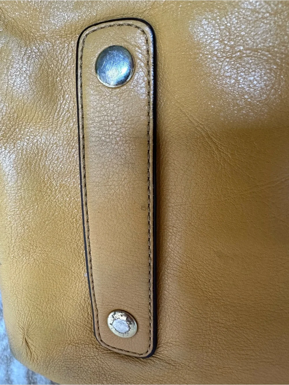 Coach Mustard Yellow Leather Satchel with Tags